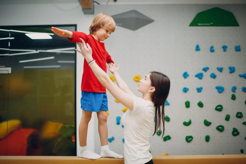 Kid Doing Balance