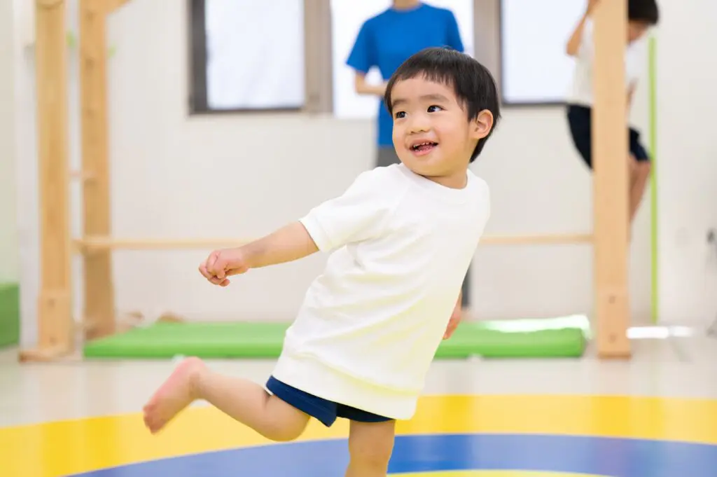 Infant Enjoying Gymnastics
