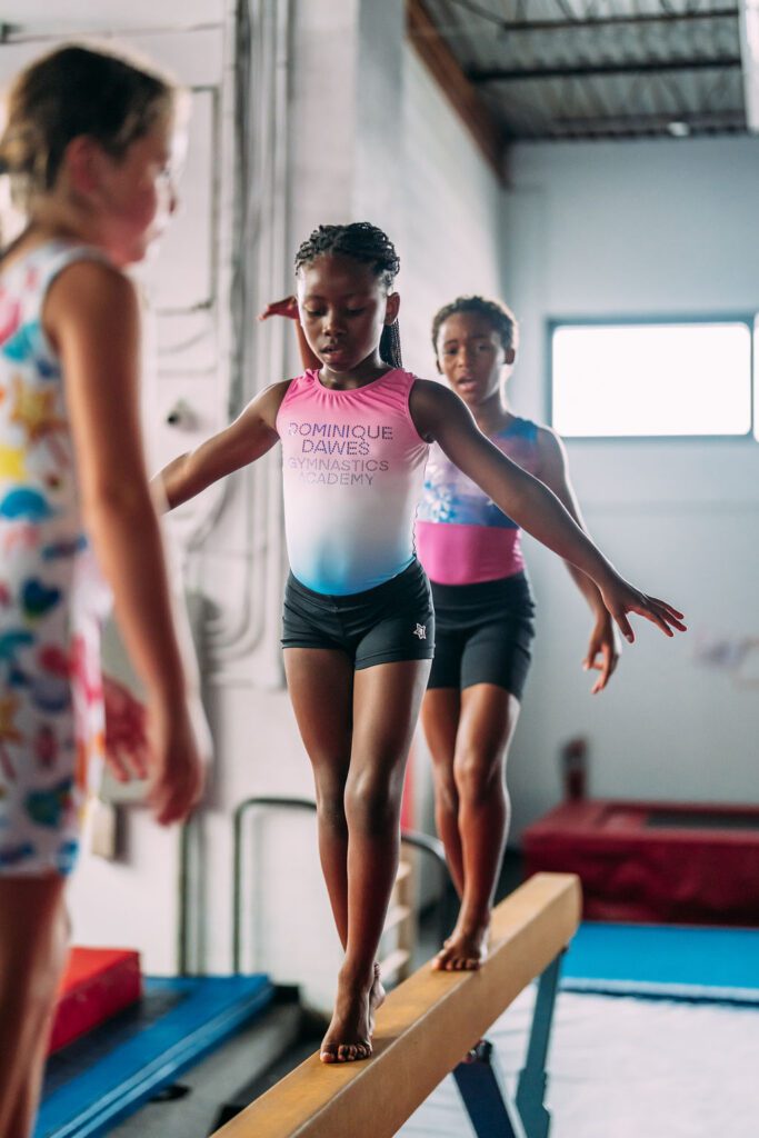 gymnastics lesson
