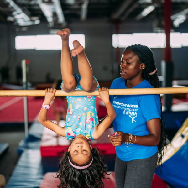 gymnast and the coach