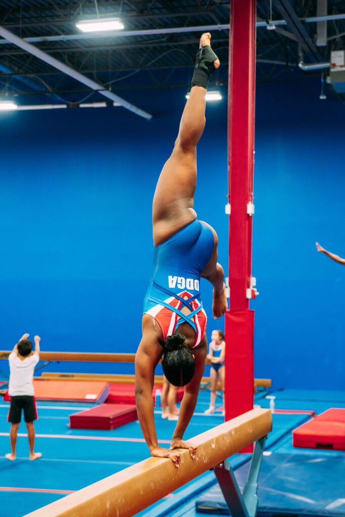 competitive gymnastics