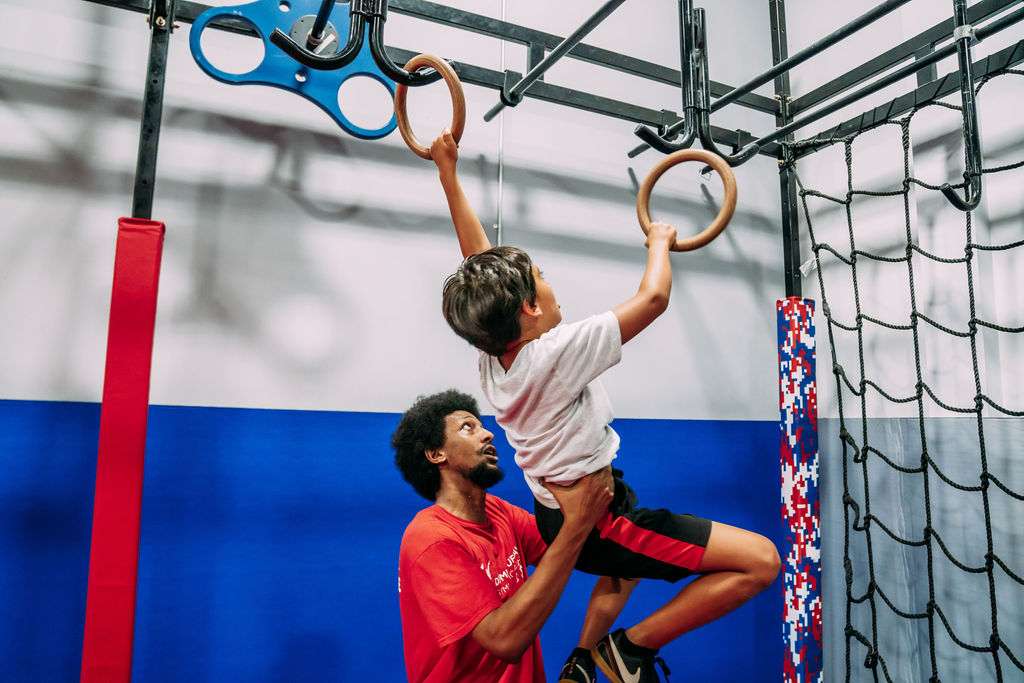 gymnast and the coach